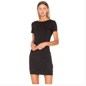 Theory Luchia Rubric Black Dress Twist back shirt dress mini dress size S